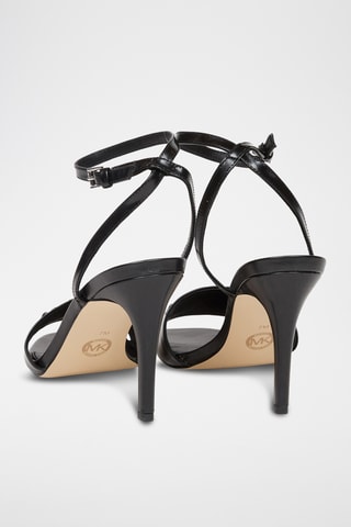 Leren Sandalen met Hak – Zwart
