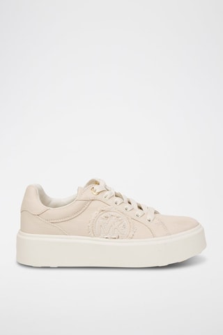 Platform Sneakers -  Beige