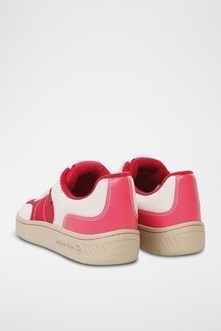 Leren Sneakers - Frambozenrood