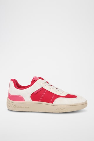 Leren Sneakers - Frambozenrood