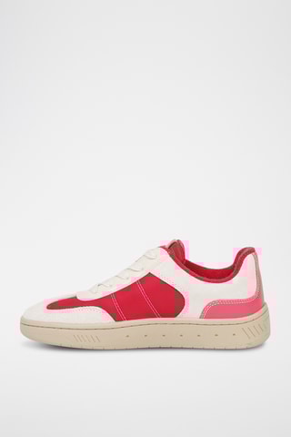 Leren Sneakers - Frambozenrood