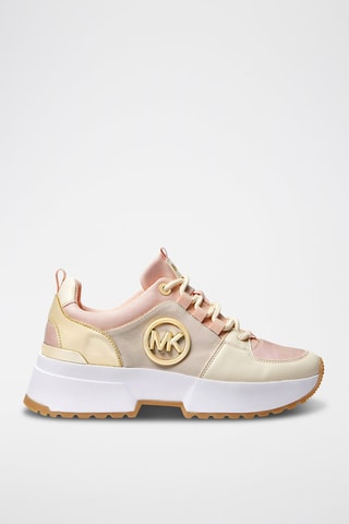 Platform Sneakers Trainer - Roze en Goudkleurig