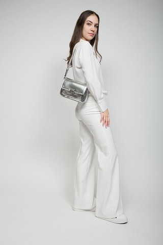 Schoudertas Zilverkleurig