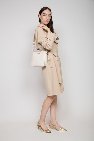 Schoudertas Crèmekleurig