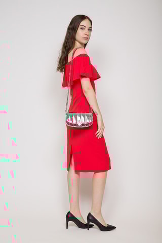 Schoudertas Zilverkleurig