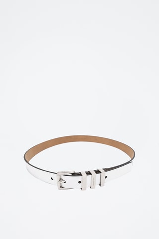 Leren Riem - Zilverkleurig