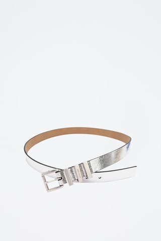 Leren Riem - Zilverkleurig
