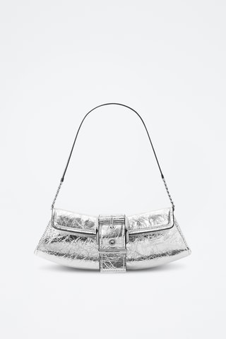 Leren Handtas - Zilverkleurig