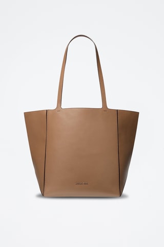 Leren Shopper - Beige