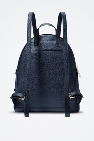 Leren Rugtas -  Marineblauw