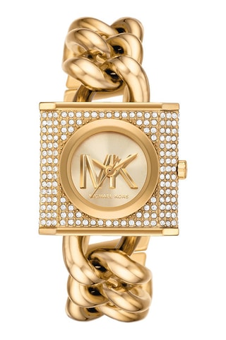 Montre à quartz en acier - Doré