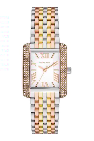 Stalen Quartz Horloge - Goudkleurig en Zilverkleurig