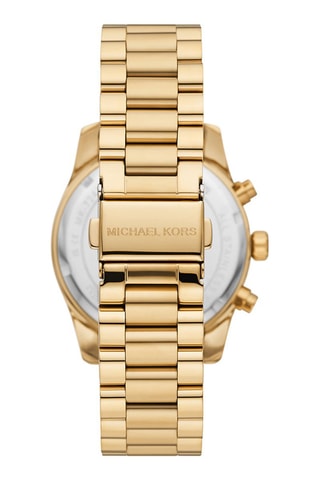 Montre à quartz en acier - Chronographe - Doré