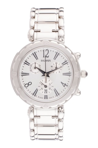 Montre à quartz en acier Balmainia - 
Chronographe - Argenté