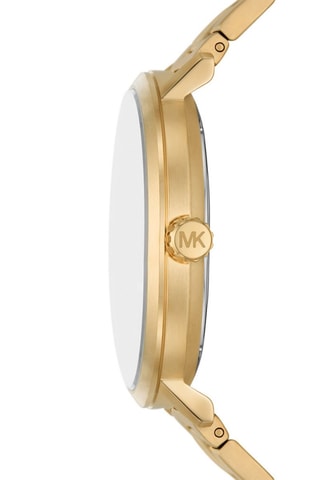 Stalen Quartz Horloge - Goudkleurig en Zwart