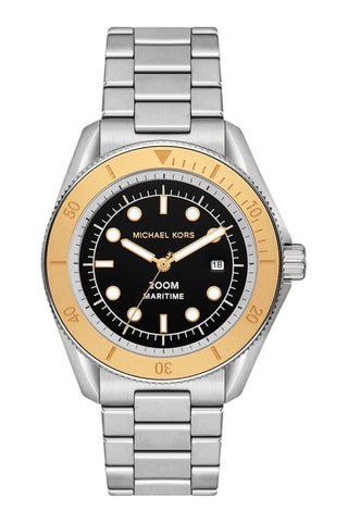 Stalen Quartz Horloge - Zilverkleurig en Goudkleurig