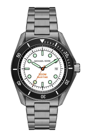 Stalen Quartz Horloge - Grijs