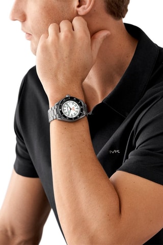 Stalen Quartz Horloge - Grijs