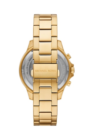 Stalen Quartz Horloge Grayson Goudkleurig