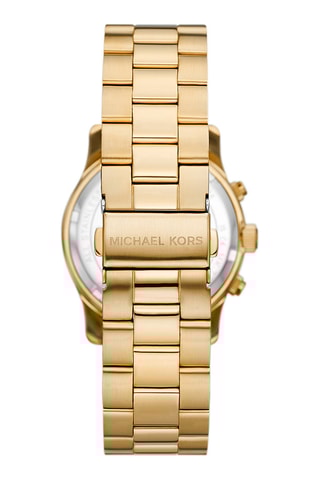 Stalen Quartz Horloge - Chronograaf - Goudkleurig