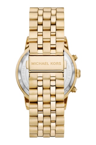 Stalen Quartz Horloge - Chronograaf - Goudkleurig