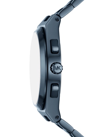 Stalen Quartz Horloge - Chronograaf - Blauw