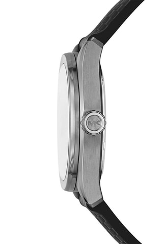 Stoffen Quartz Horloge - Zwart en Zilverkleurig