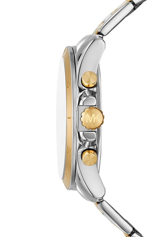 Stalen Quartz Horloge - Zilverkleurig en Roségoudkleurig