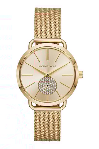 Montre à quartz en acier - Doré