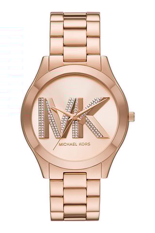 Stalen Quartz Horloge - Roségoudkleurig