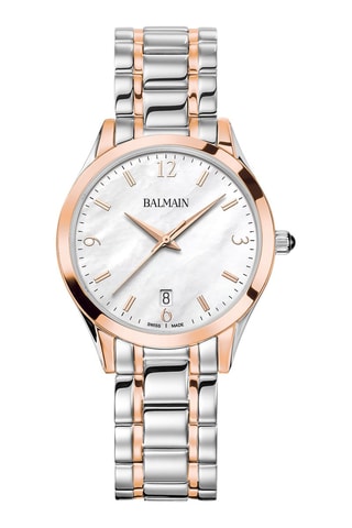 Stalen en Parelmoeren Quartz Horloge Classic