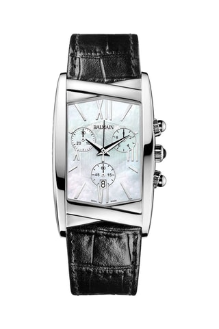 Leren Parelmoer Quartz Horloge Velvet Chrono Lady - Chronograaf