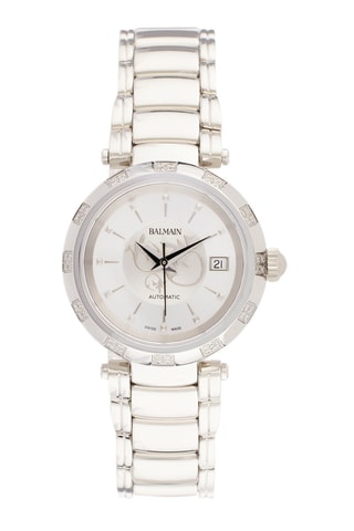 Stalen Quartz Horloge met Diamanten Classica