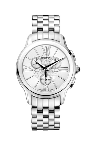 Stalen Quartz Horloge Miss Balmain Dream Chrono Lady - Chronograaf - Zilverkleurig