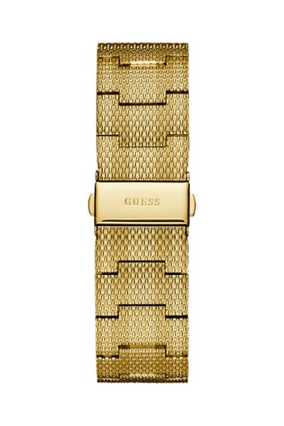 Montre à quartz en acier et textile - Doré