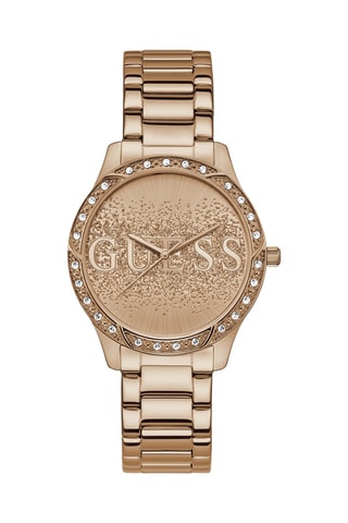 Stalen Quartz Horloge Roségoudkleurig