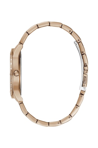 Stalen Quartz Horloge Roségoudkleurig