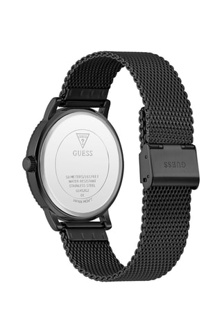 Montre à quartz en acier - Noir