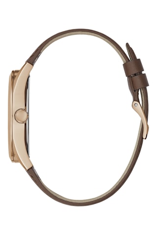 Montre à quartz en cuir