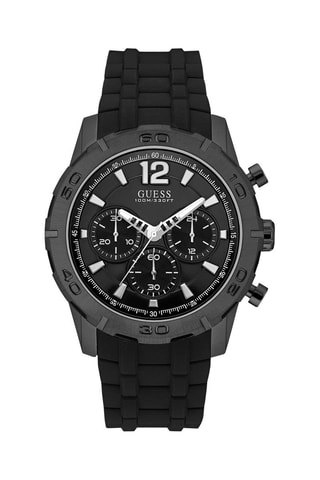 Montre à quartz en silicone - Noir