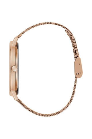 Stalen Quartz Horloge Roségoudkleurig