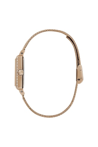 Stalen Quartz Horloge Roségoudkleurig