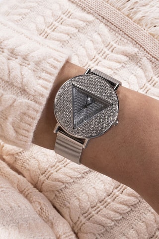 Stalen Quartz Horloge - Zilverkleurig en Wit