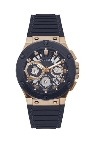 Montre à quartz en silicone - Bleu foncé