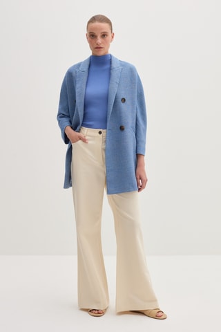 Blazer em linho - Azul