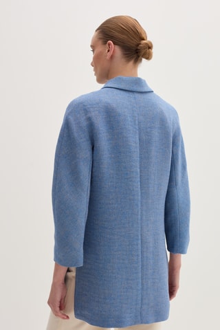 Blazer em linho - Azul