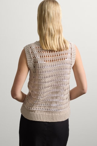 Colete em linho - Bege