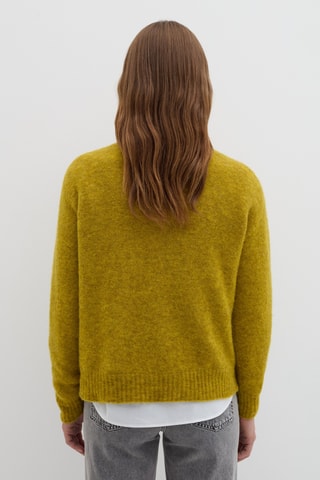 Camisola em lã mohair - Mostarda