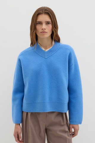 Camisola de lã - Azul
