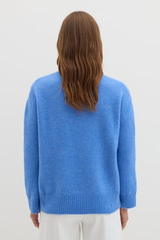 Camisola em lã e alpaca - Azul